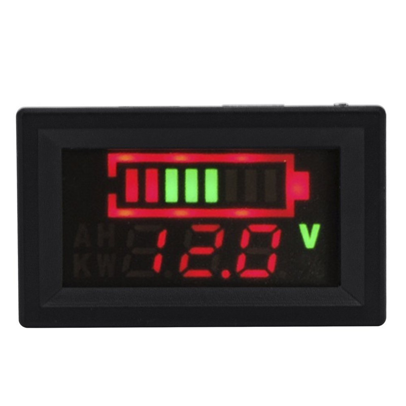 12v 24v 36v 48v 72v Индикатор кислотной свинцовой батареи Емкость аккумулятора цифровой светодиодный тестер Вольтметр
