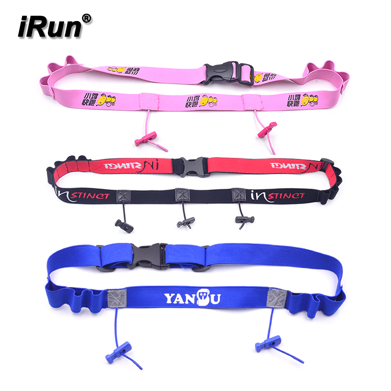 IRun 2019 бегуны Светоотражающие гоночные нагрудники с номером ремень завод-6 фиксированных петель для Eneygy гель-марафона аксессуары