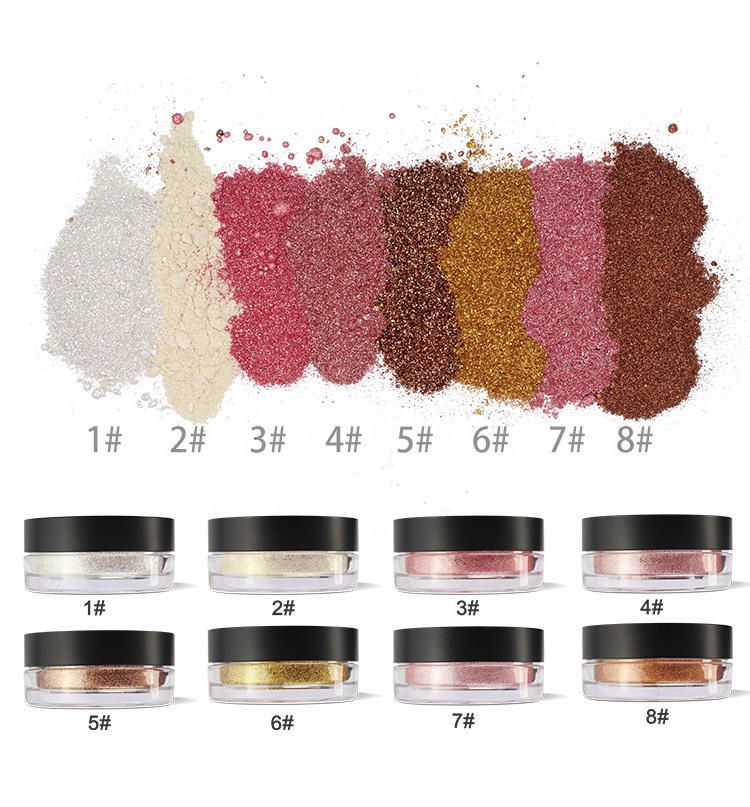 OEM Loose хайлайтер пигменты косметический блеск для лица Loose Powder хайлайтер макияж