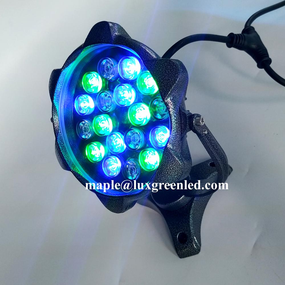 24V DC 54 Вт RGB нержавеющая сталь IP68 светодиодные лампы для фонтана