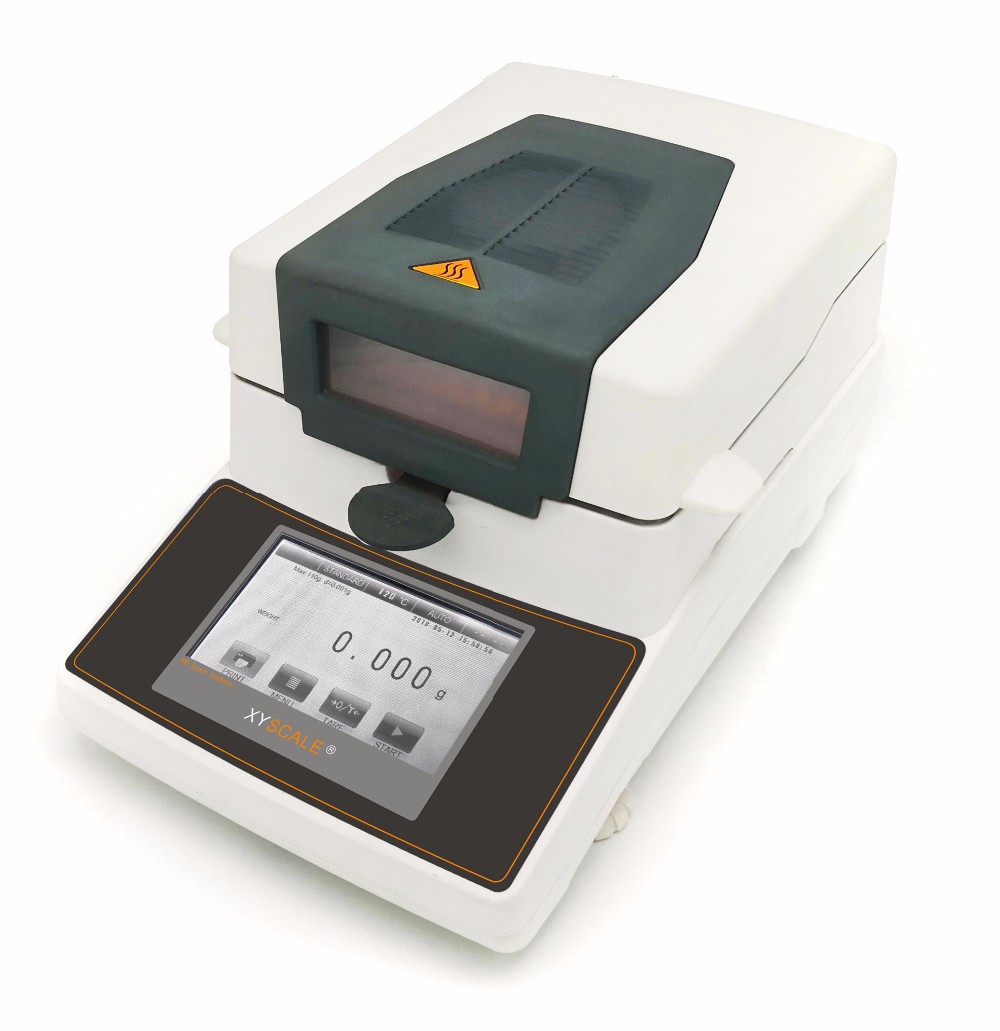 0.001g touch screen drying machine manufacturer rice moisture tester with printer