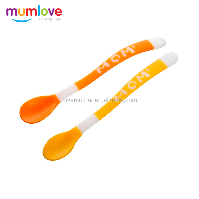 Красочная пластиковая детская ложка и вилка Mumlove, дорожный набор