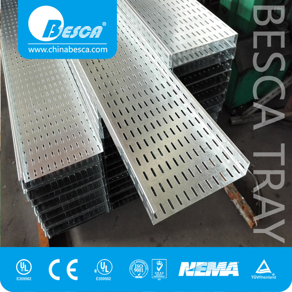 Stainless Steel Hot dip Galvanised FRP Aluminum Ventilated Cable Tray
