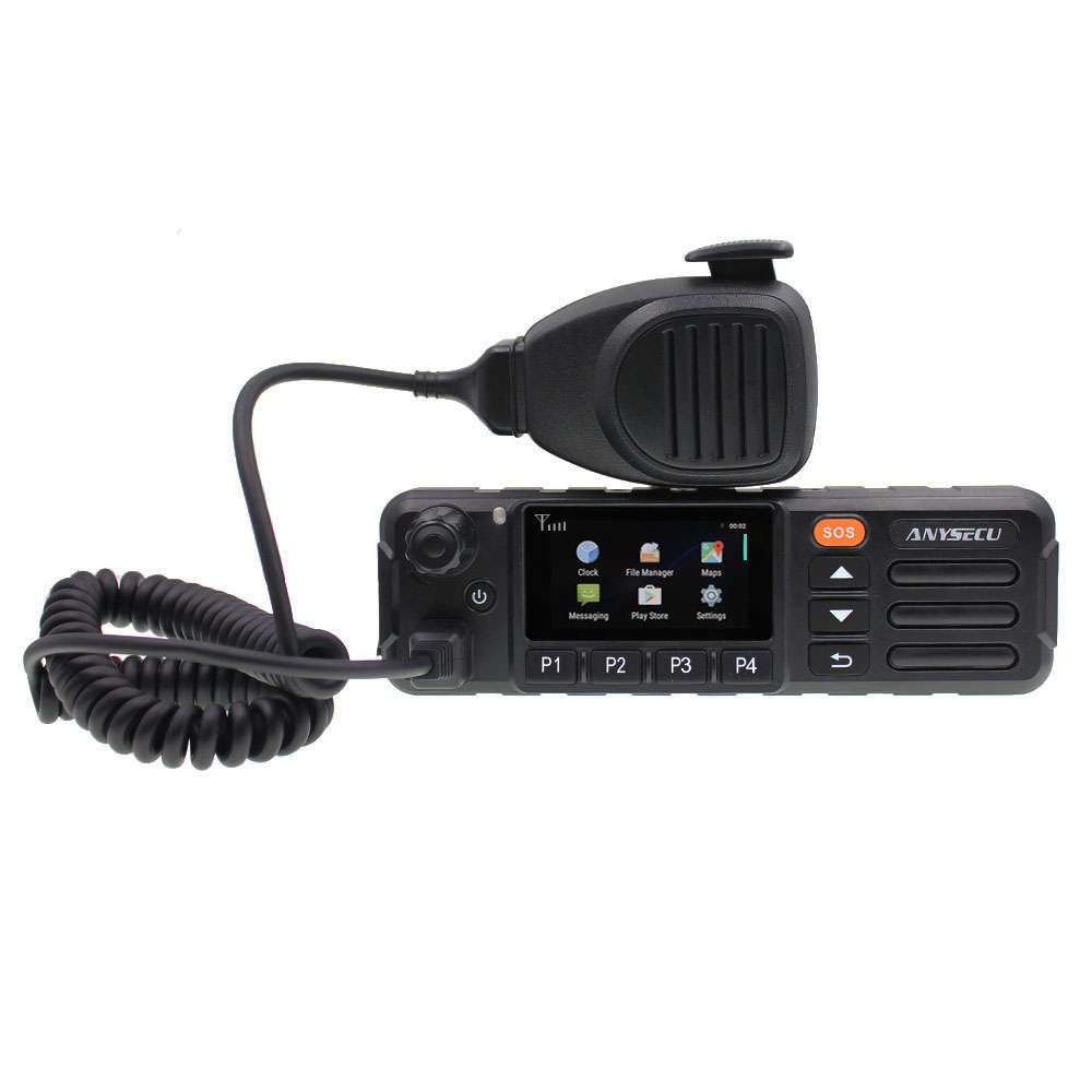 Zello 4G GPS Anysecu автомобильное PTT радио Android W7 Plus приемопередатчик рация Поддержка RealPTT с двумя SIM-картами