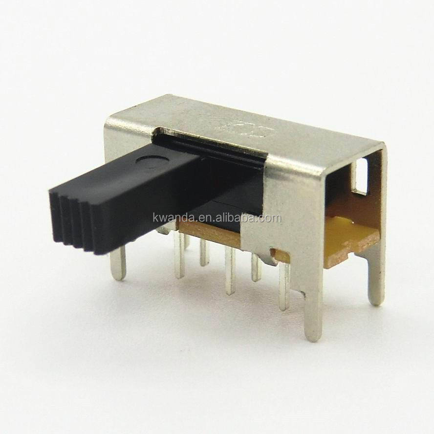 DPDT 6 Pins DIP miniature Horizontal Slide Switch