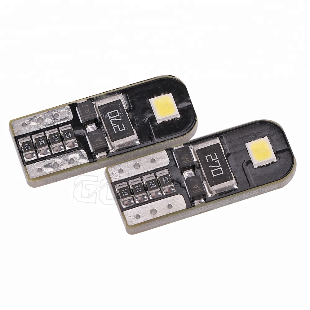 Автомобильные светодиодные лампы Canbus T10 W5W 168 194 T10 2smd 2835, Освещение номерного знака, габаритные огни багажника, лампа для чтения 12 В