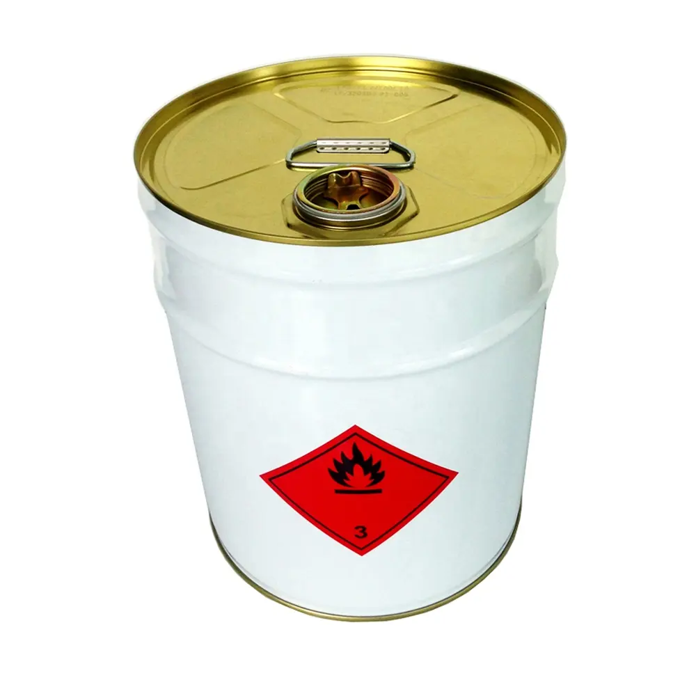 25 liters metal drum 25L tin pail 25 liter steel drum with spout lid