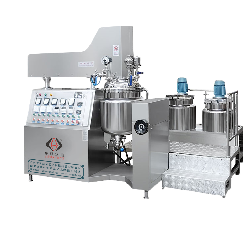 cosmetic cream making machine 50L vacuum emulsifying homogenizer mixer machine skin care cream vacuum emulsifier mixing machine