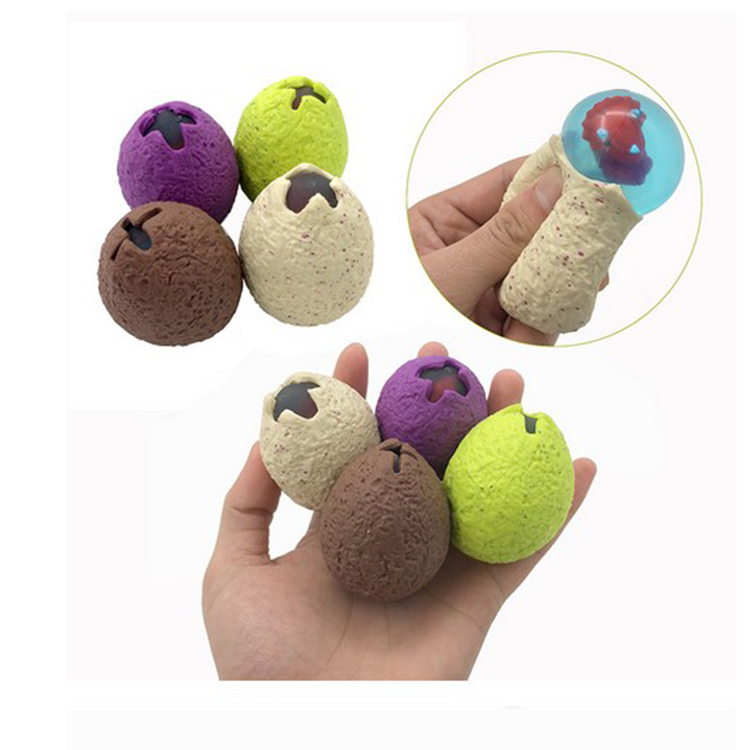 TPR Squishy анти стресс игрушка Динозавр яйцо мяч