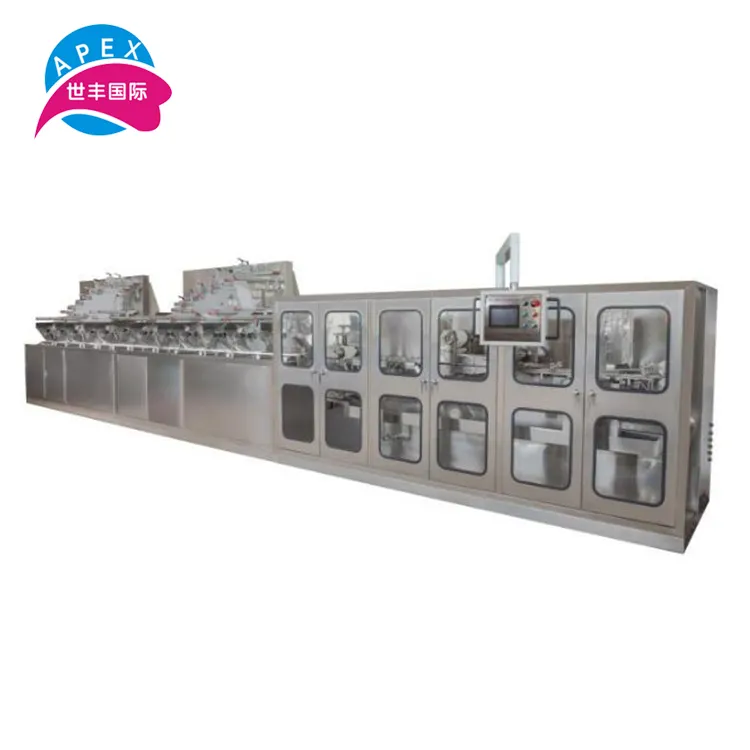 High speed wet tissue production line cheap price baby wet wipes folding machine HY-2800