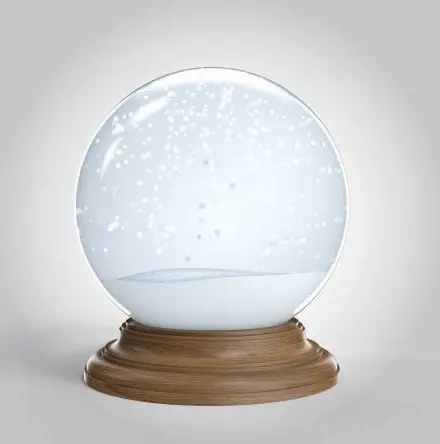 custom glass dome wood base empty snow globe