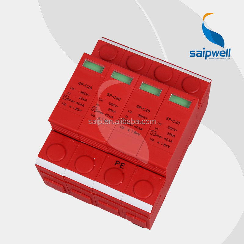 SAIP 4 полюса опн/УЗИП (SPD) 275/320/385/440 В