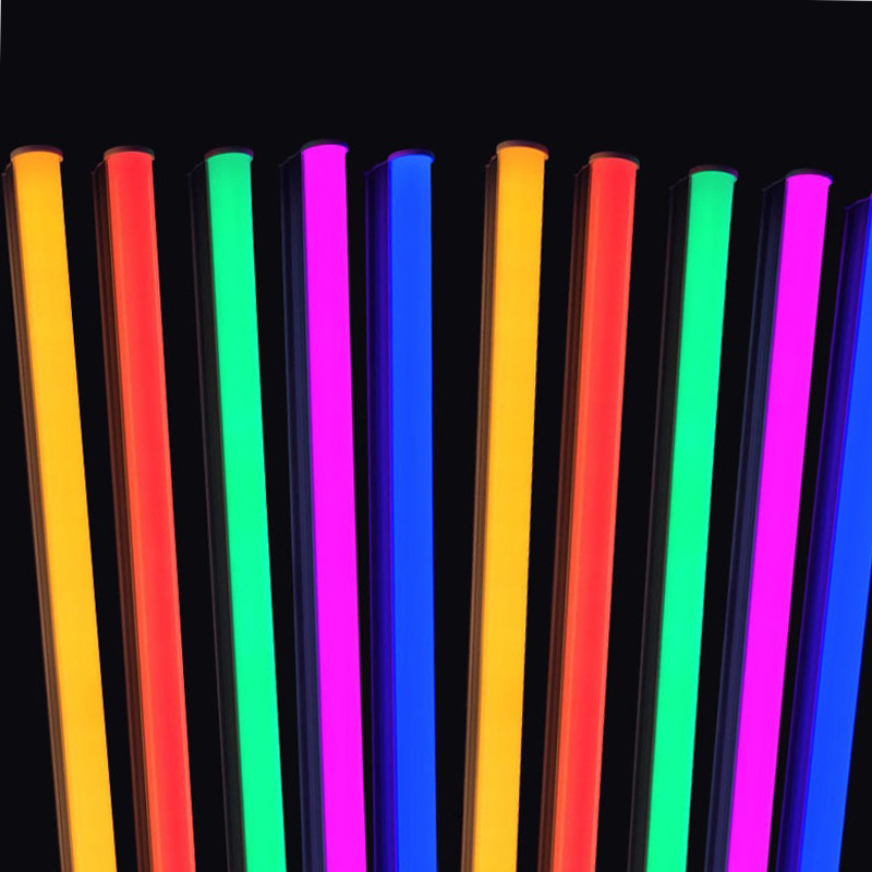Красный зеленый синий розовый фиолетовый T5 T8 rgb Интегрированный Светодиодный свет трубки