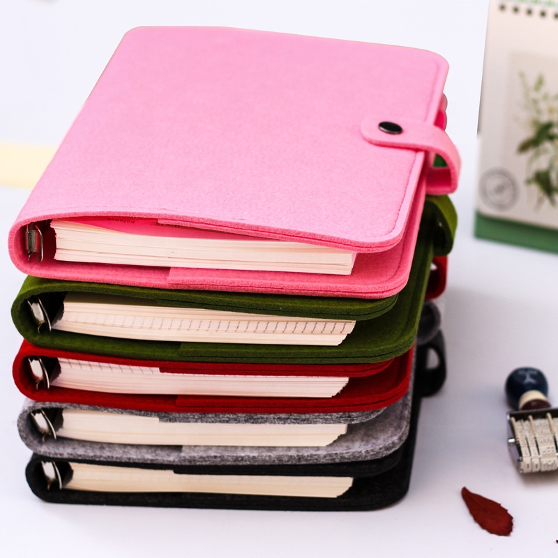 Felt Notebook Cover Binder A6 A5 DiaryTravel Journal