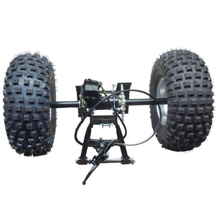 DIY четыре колеса GO KART картинг ATV UTV Багги переносный диск тормозной насос тормозной суппорт звездочки задний мост с 7 дюймов колеса шины