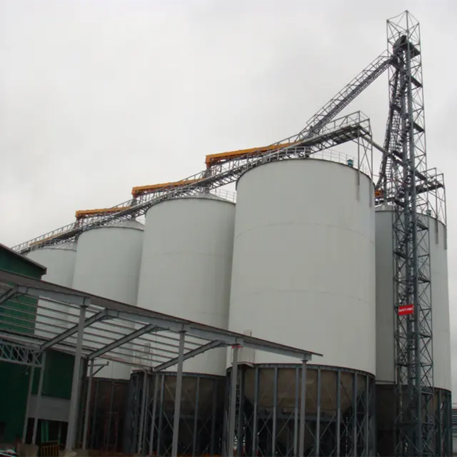 1000ton corrugated steel rice silo for paddy storage