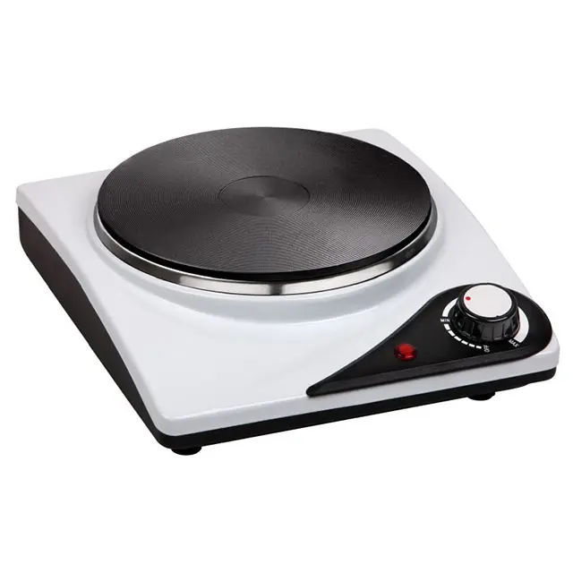 Portable Electric Solid Hotplate with Coil Heating Element for Household Cooking
