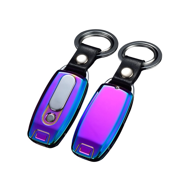 Новейшая электрическая перезаряжаемая usb-зажигалка, брелок с нагревательной катушкой, usb-зажигалка для ключей, oem