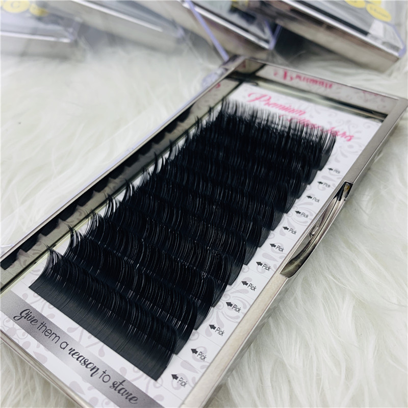 2019 China suppliers wholesale custom brand individual eyelash extension kit with custom eyelash packaging