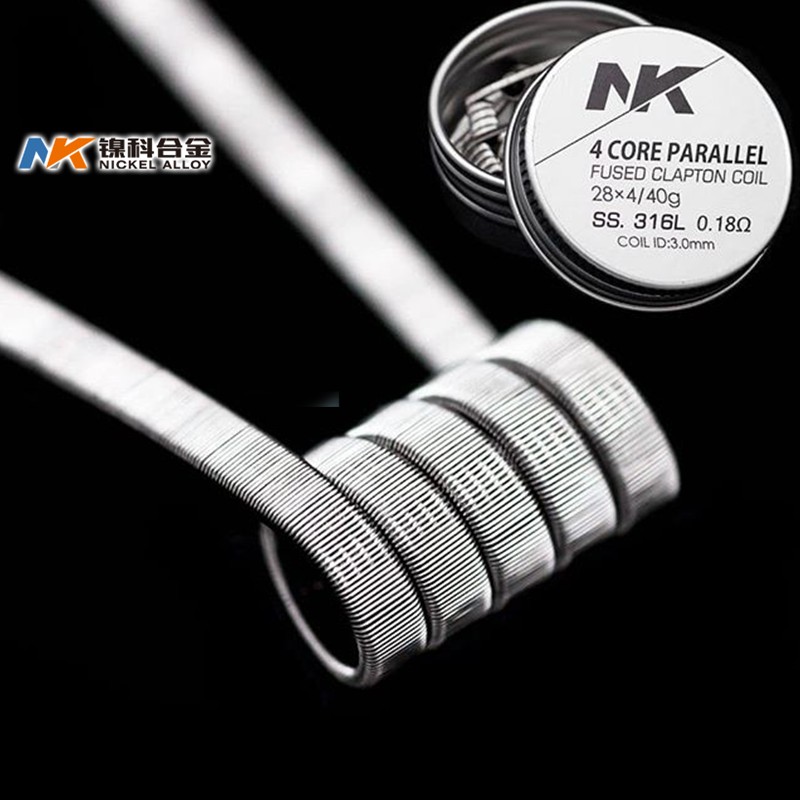 NK Заводская оптовая цена готовая катушка clapton ss316l катушка clapton для вейпа