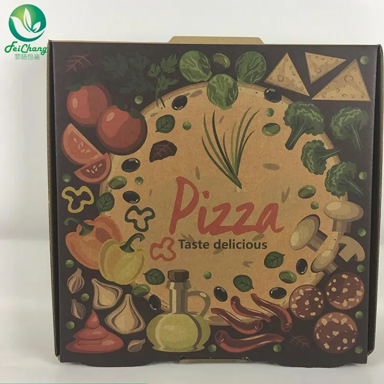 Печать крафт-бумаги pizza box