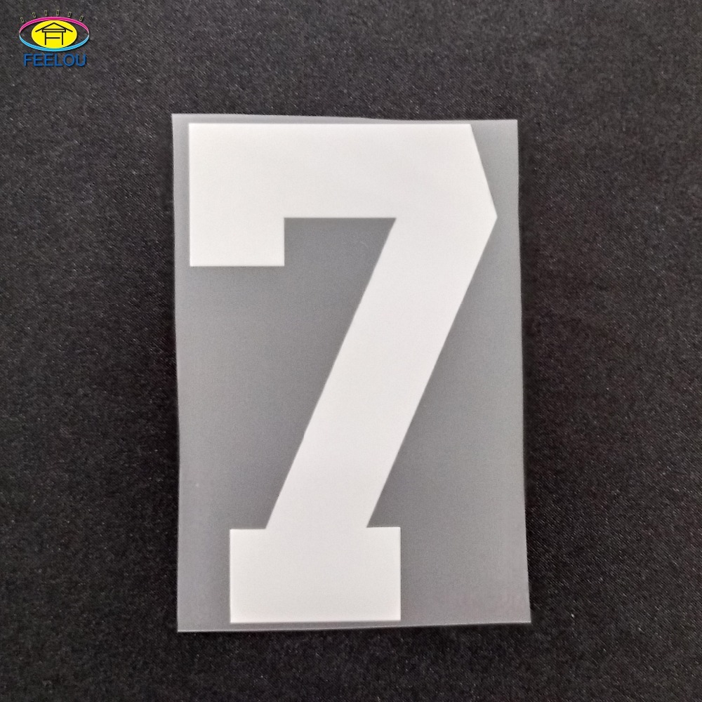 Custom Desig Number Heat Transfer Print for Soccer Jersey
