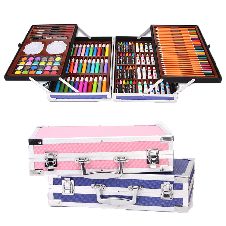Sept Crazy Sales Deluxe Double Aluminum Box профессиональный художественный креативный набор