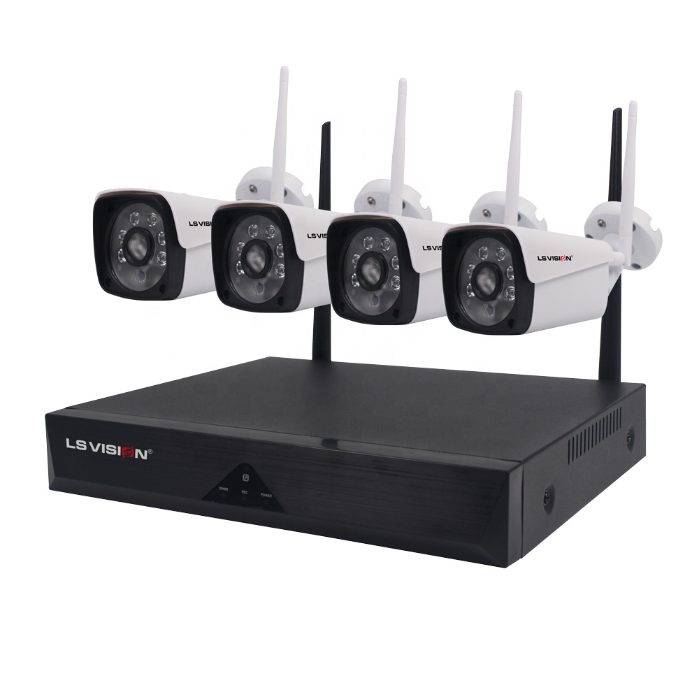 LS VISION H.265 2MP HD 1080P 4CH водонепроницаемая IP66 наружная WIFI Беспроводная быстрая камера безопасности