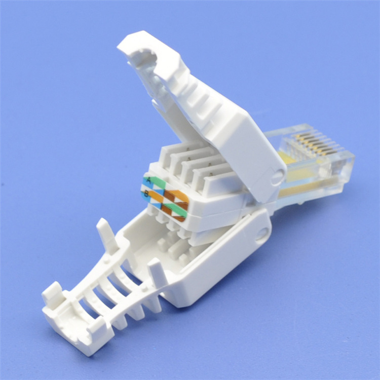UTP безинструментальный RJ45 Модульный штекер для Cat6 Cat5e