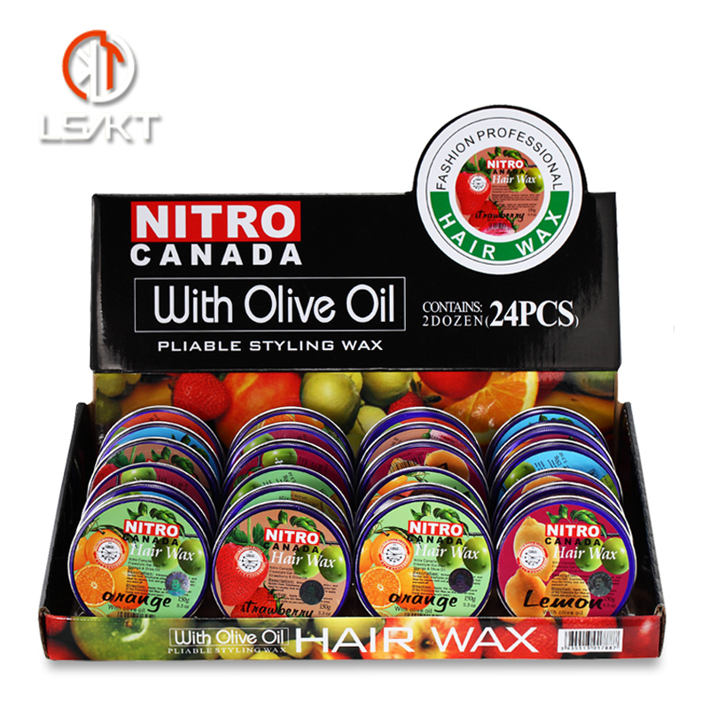 Лидер продаж, профессиональный восковой воск для волос nitro canada на водной основе с сильной фиксацией в коробке