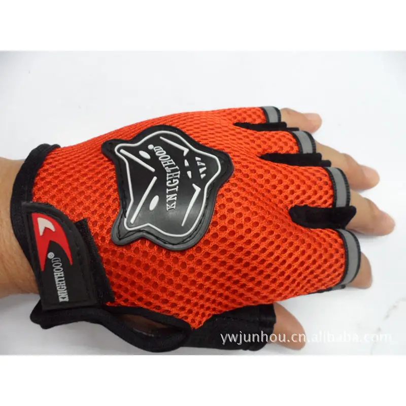 Stylish popular top selling mesh glove high quality finger less glove wholesale