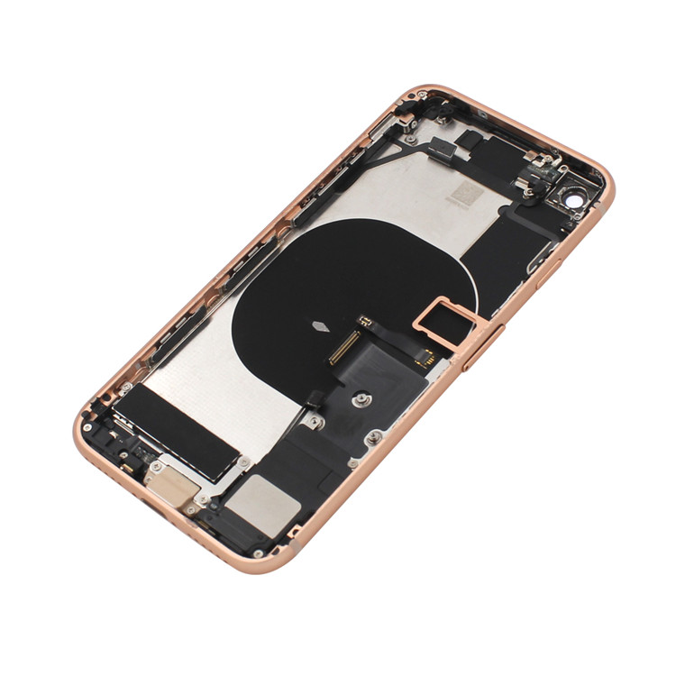 Сменная задняя крышка корпуса для Apple Iphone 8, Черная задняя крышка батарейного отсека, замена корпуса мобильного телефона