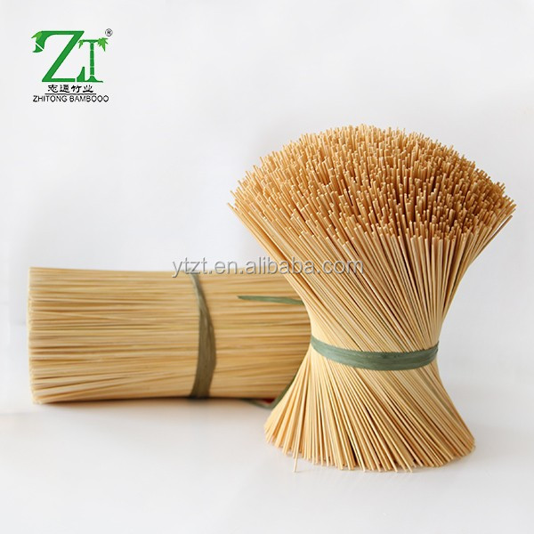 Wholesale 1.3mm 8 inch round bamboo sticks 8" 9" raw