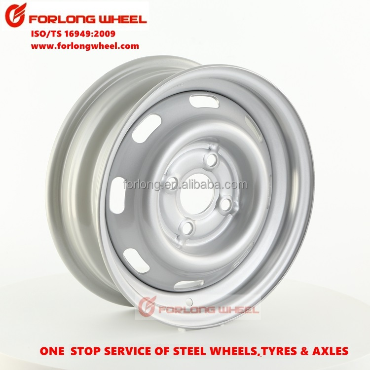 TUV certificate high speed 4x100 trailer steel wheels