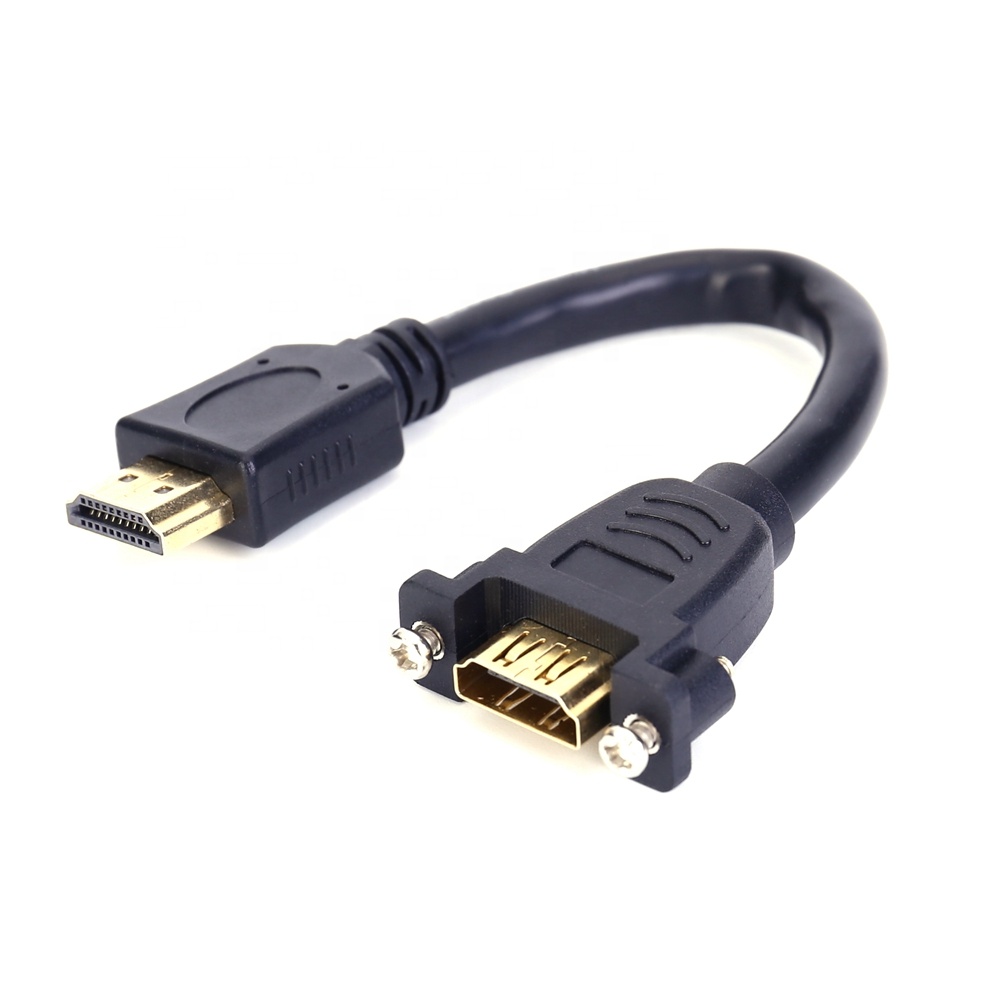 Удлинительный кабель с разъемом HDMI «штырь-гнездо» с позолоченной опорой 3D 4K 1080P