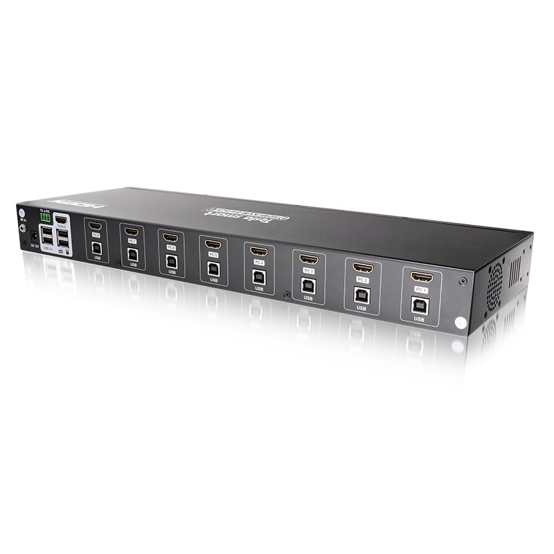 Заводская цена 8 порты и разъёмы HDMI KVM переключатель Высокое качество HDCP ИК удаленного по IP RS232