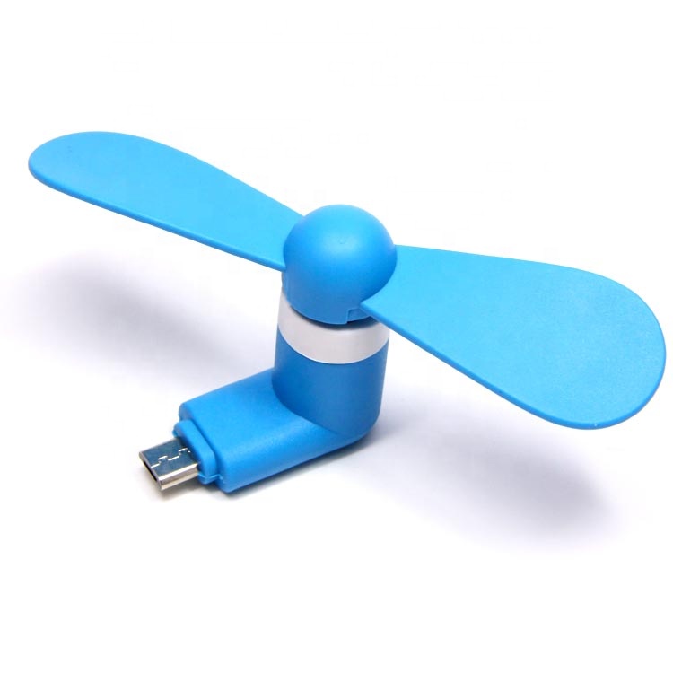 Недорогой портативный мини-вентилятор OTG для телефона с микро-USB, 1 доллар, доставка