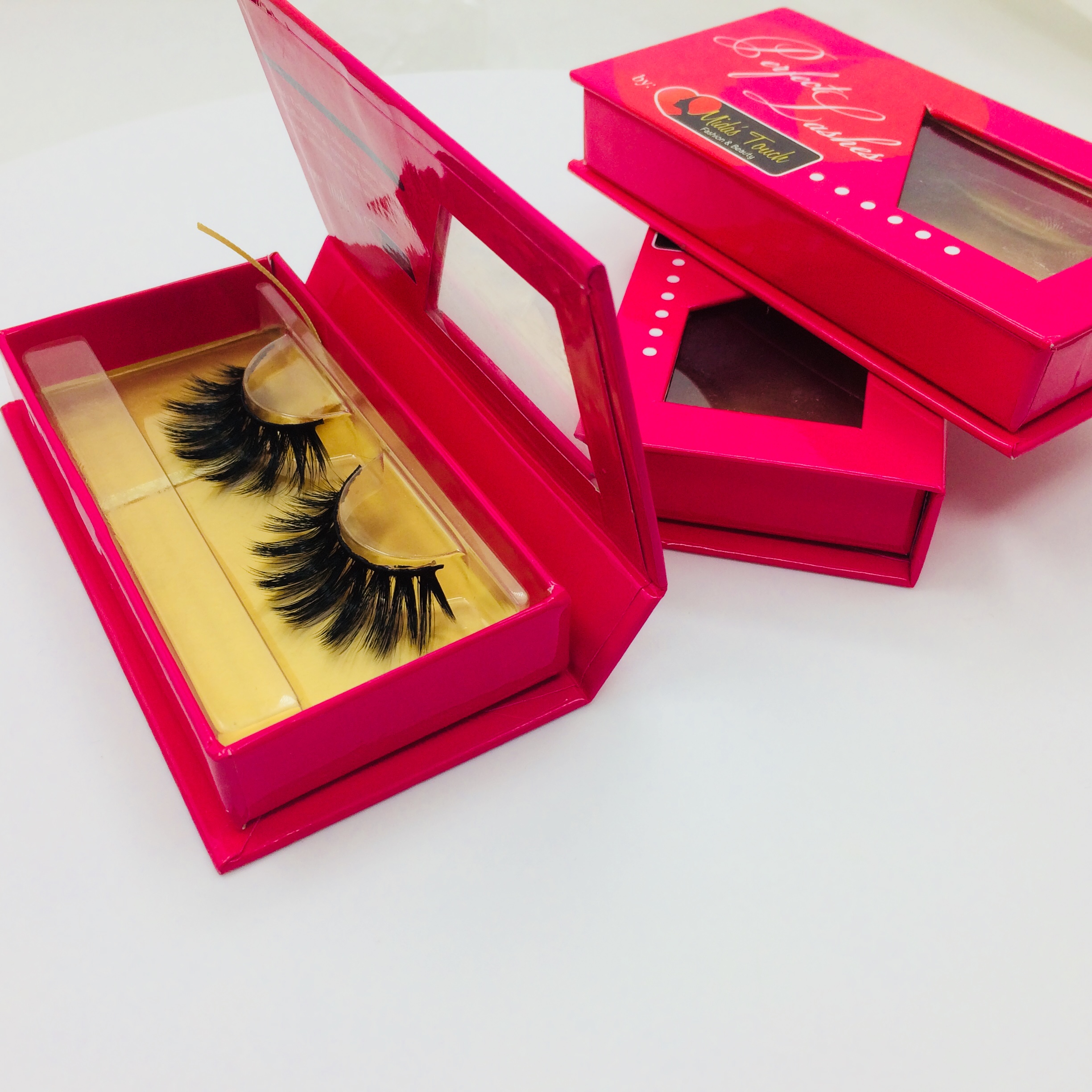 3d mink eyelashes private label customized lash box magnetic lash