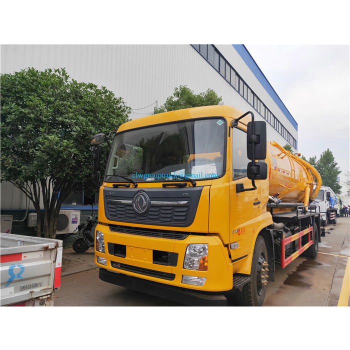 DONGFENGTianjin 5CBM вакуумный грузовик для перевозки Фекалий