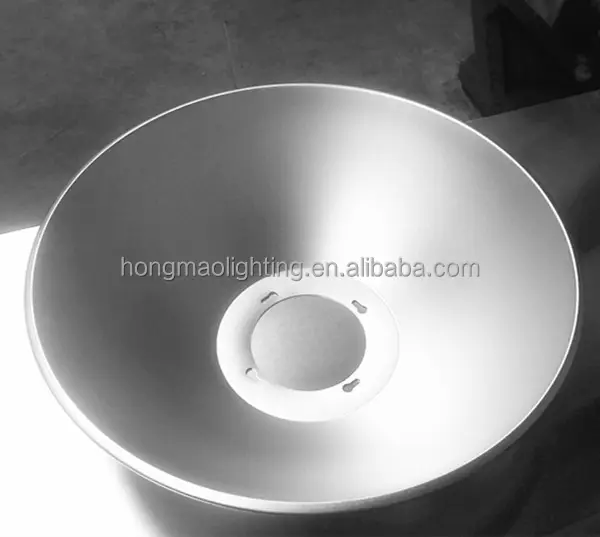 Metal spinning aluminum reflector lamp shade 120 degree