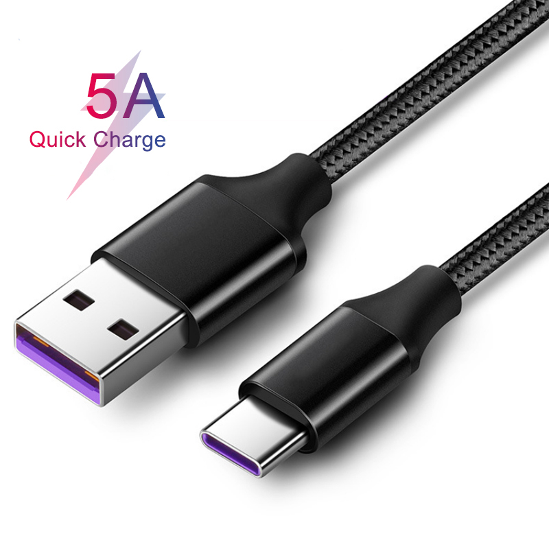 100 см нейлоновый Плетеный 5А супер быстрый зарядный кабель Тип c usb c 5A логотип на заказ мульти зарядное устройство usb кабель для передачи данных для huawei p30