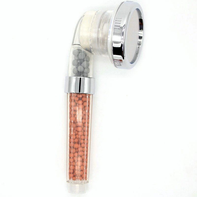 Strong pressure PC negative ion hand shower head with filter, water saving hand shower
