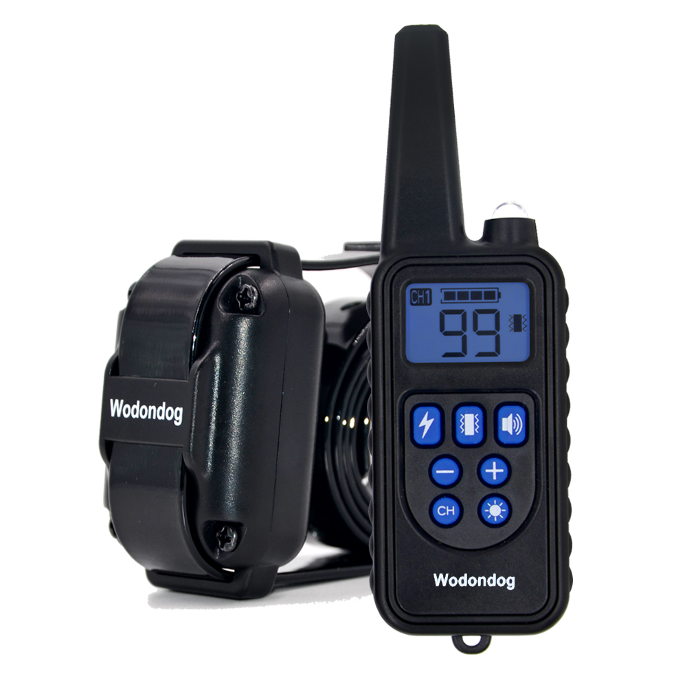 Wodondog L880-1 водостойкая электрическая машинка для стрижки, кинологический Ошейник с 800 м Пульт дистанционного управления для 1 собаки