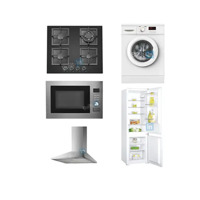 integrated built-in kitchen appliances