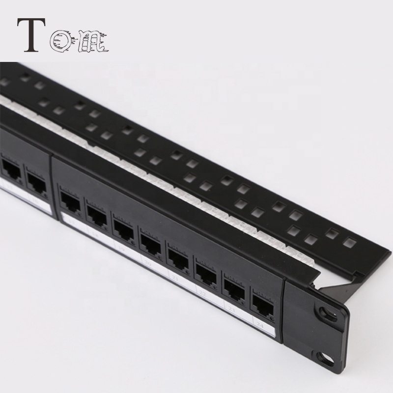 PN-10 1U 19 дюймов UTP 24 порта категории 6 Keystone Jack патч-панели