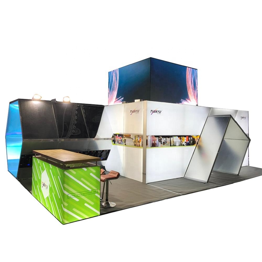Portable Expo Stand Tradeshow Booth Display Led Screen Sign Aluminum Exhibition Booth