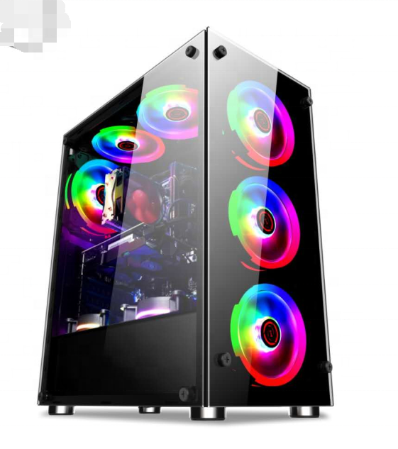 Чехол для игрового компьютера со стеклянным RGB вентилятором