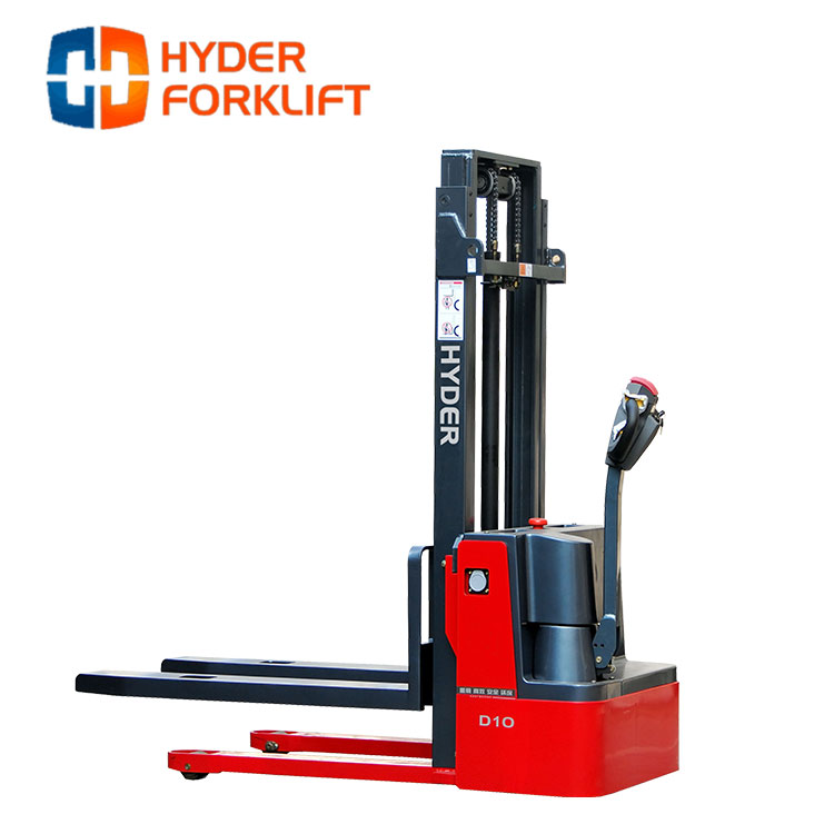 Электрический штабелер HYDER 1000 кг работает в течение 3 часов