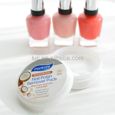 2019 Year High Quality Vitamin E Acetone Free Nail Polish Remover Pad