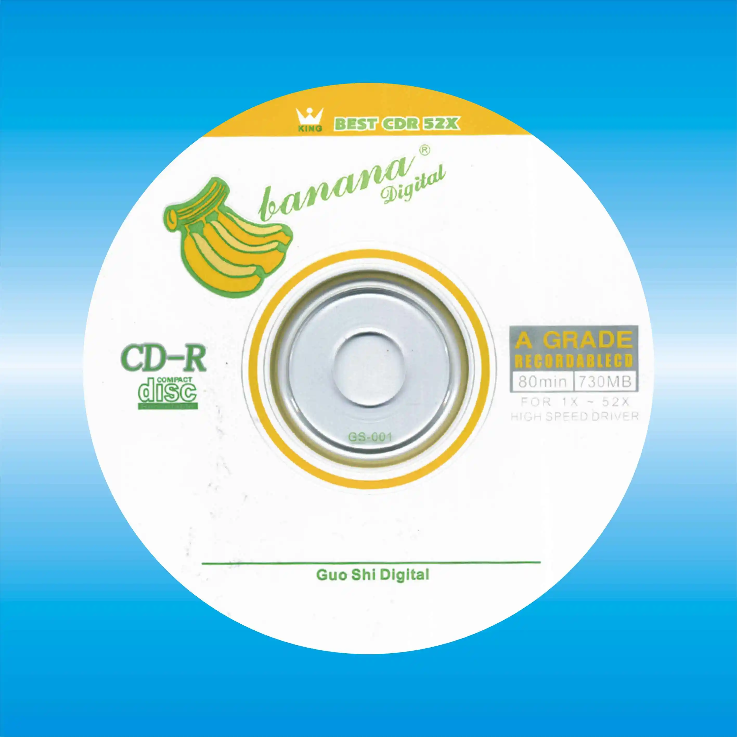 Banana digital blank CD-R silver 52X cdr